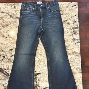 Good American Dark Blue Flare Jeans